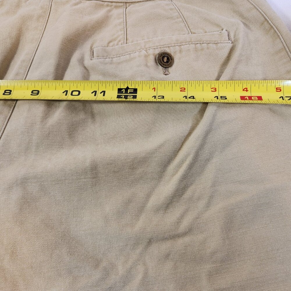 Liz Claiborne Shorts Womens Sz 4 Khaki Beige Front & Back Pockets Cotton - Picture 8 of 11